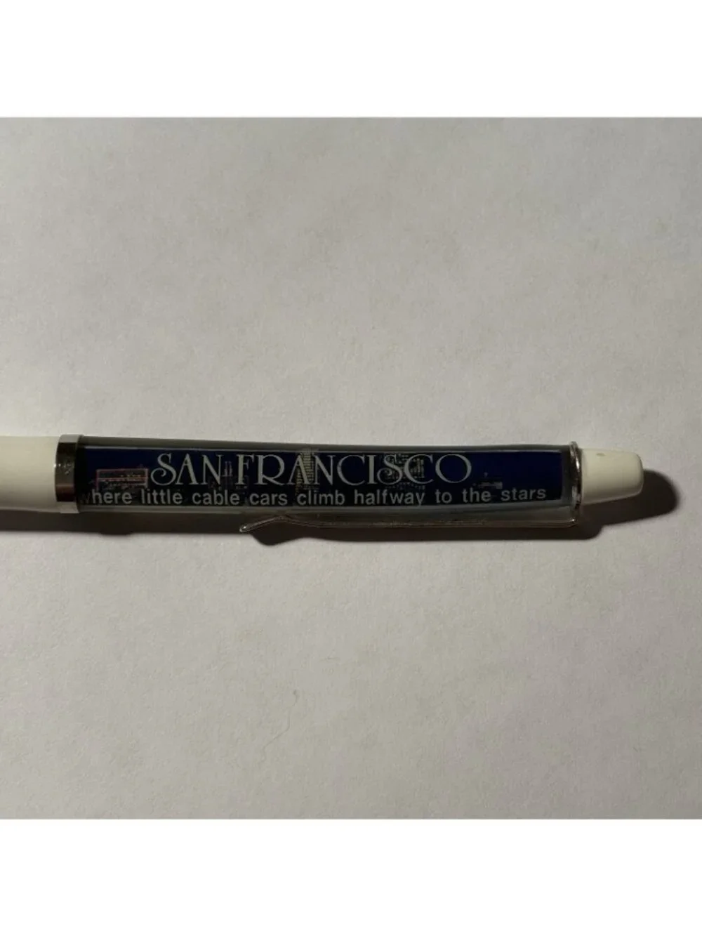San Francisco California Floaty Pen Cable Car Moves by City Souvenir Promo Vtg